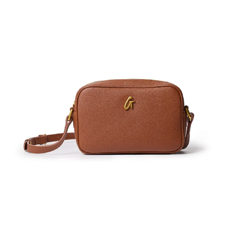 PEBBLE CAMERA BAG BROWN