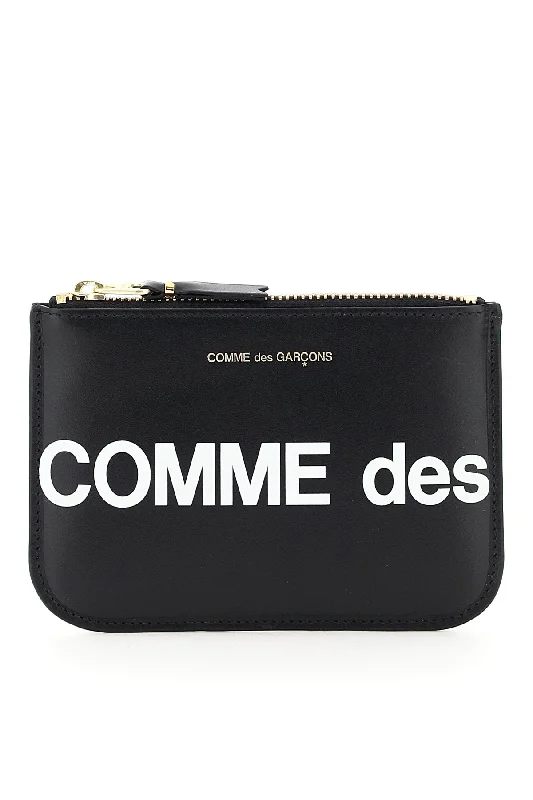 Comme Des Garcons Wallet Men's Huge Logo Pouch