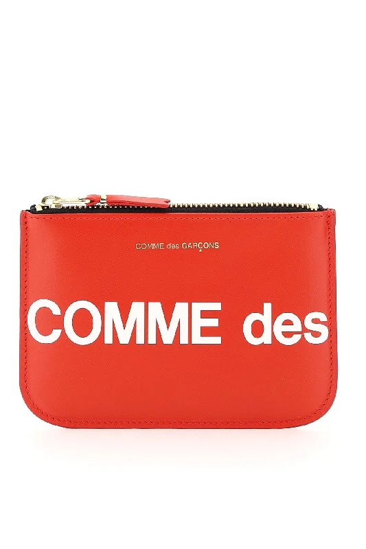 Comme Des Garcons Wallet Men's Huge Logo Pouch