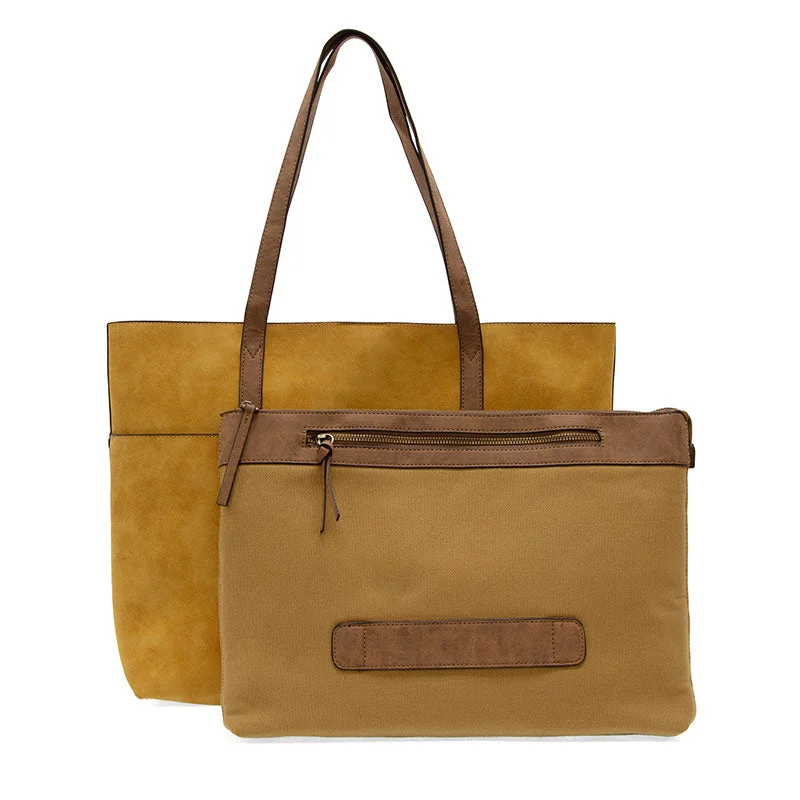 Danica Tote with Laptop Bag in Peanut