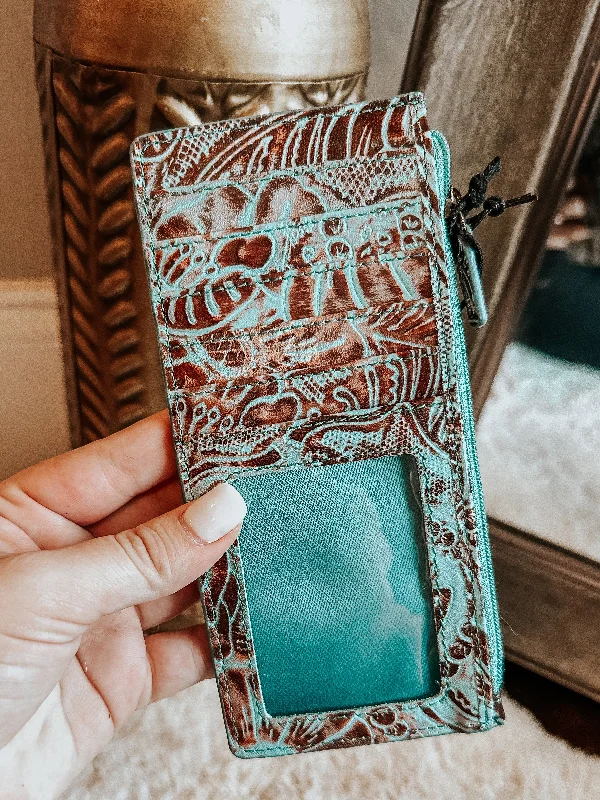 Delilah Turquoise Card Holder