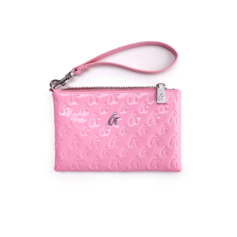 MONOGRAM MINI WRISTLET MIRROR LIGHT PINK