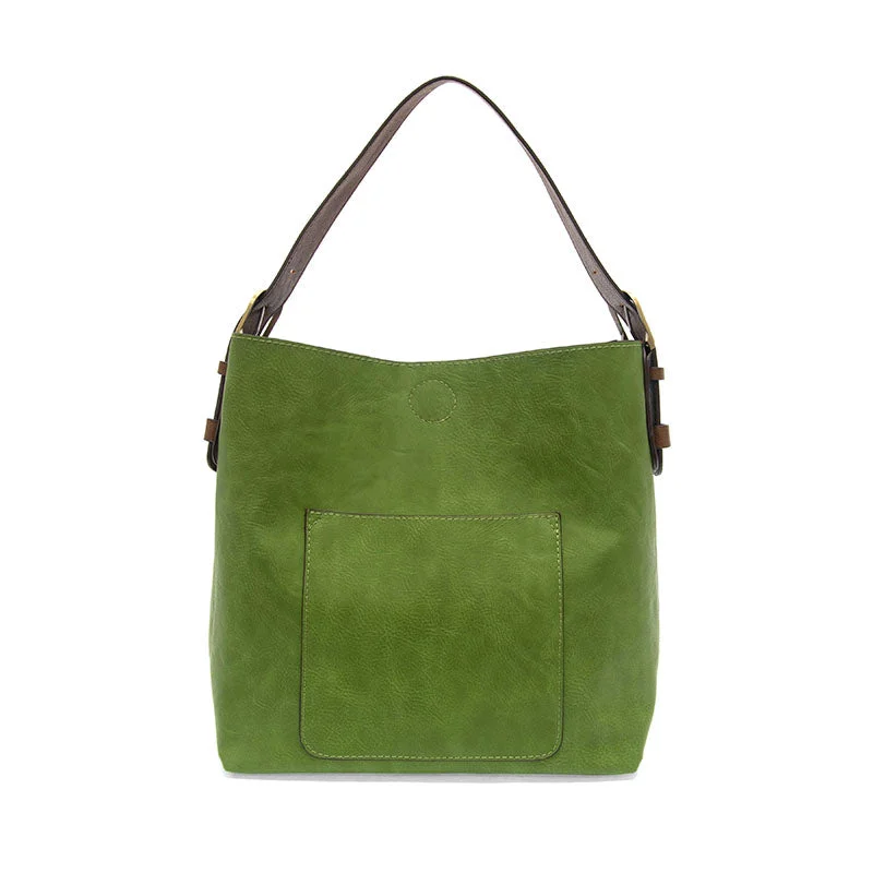 Classic Hobo Handbag in Forever Green/Coffee