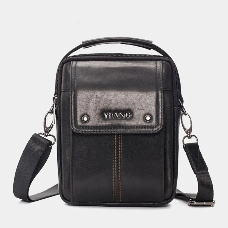 Large Capacity Genuine Leather Crossbody Bag