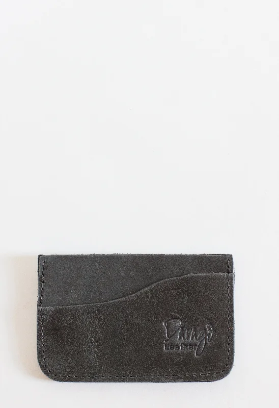 Leather Card Holder, Black