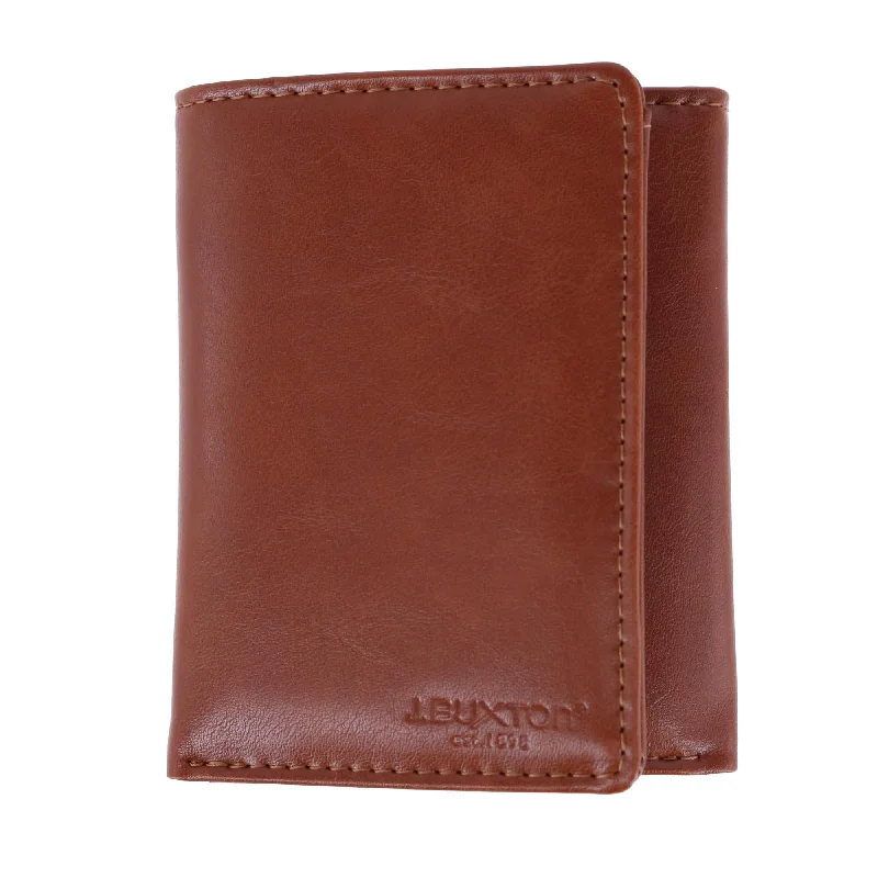 Men's RFID Distressed Vegan Leather Trifold Wallet