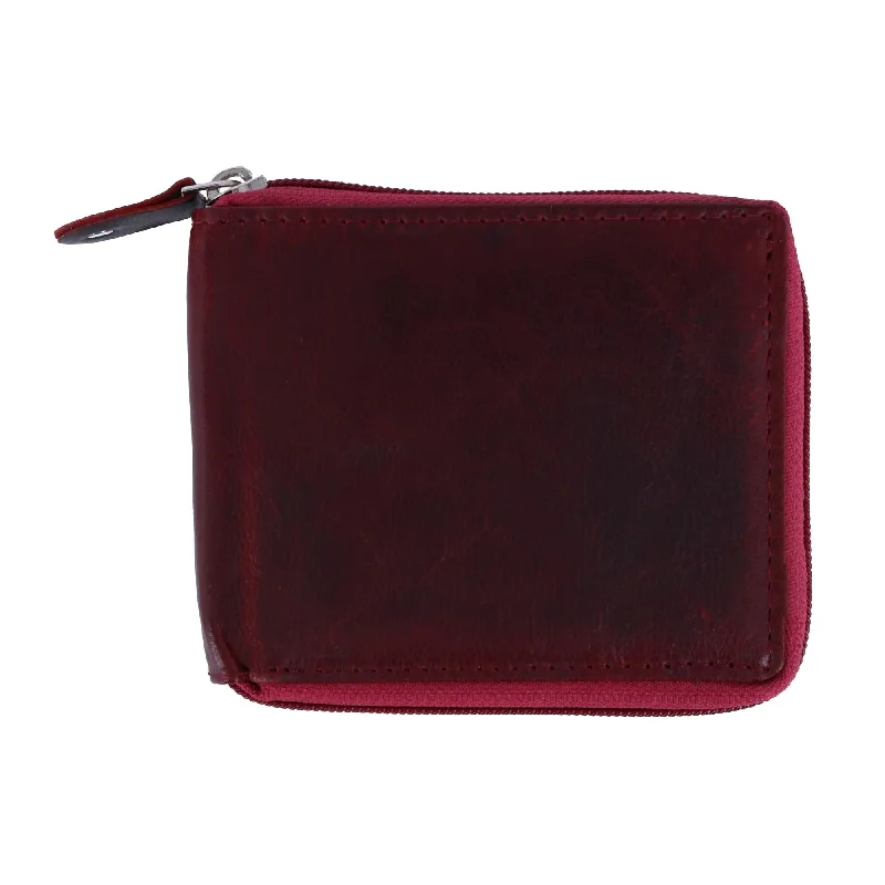 Men's RFID Zip Around Wallet