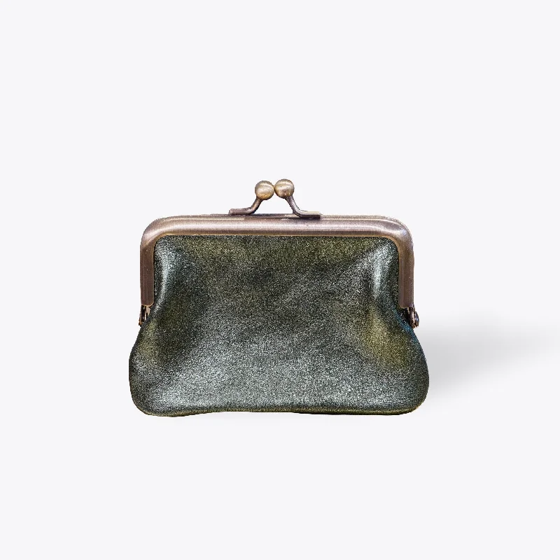 Metallic Leather Coin Purse