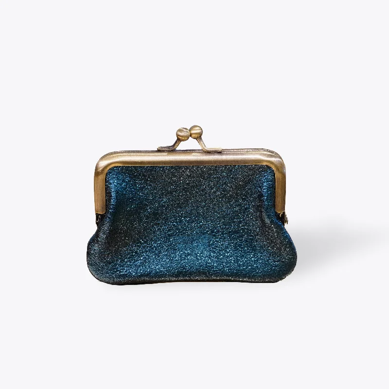 Metallic Leather Coin Purse