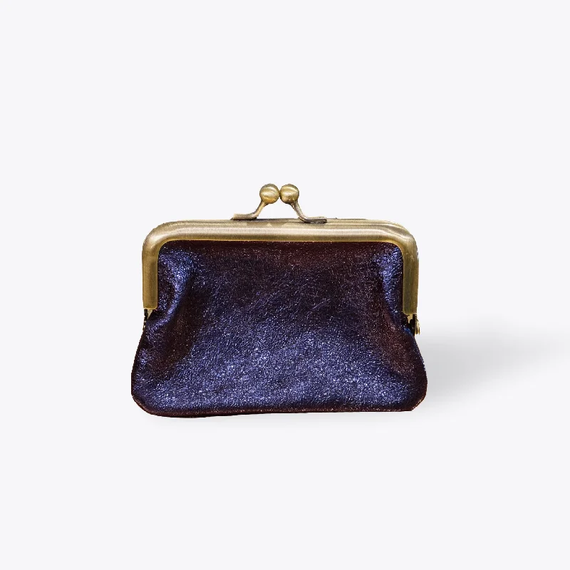 Metallic Leather Coin Purse