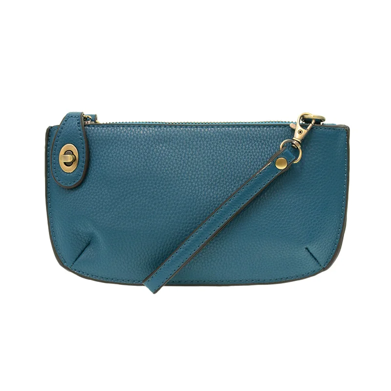 Mini Crossbody Wristlet Clutch in Monaco Blue