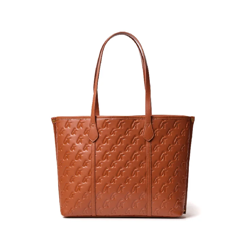 MONOGRAM SLEEK TOTE BROWN