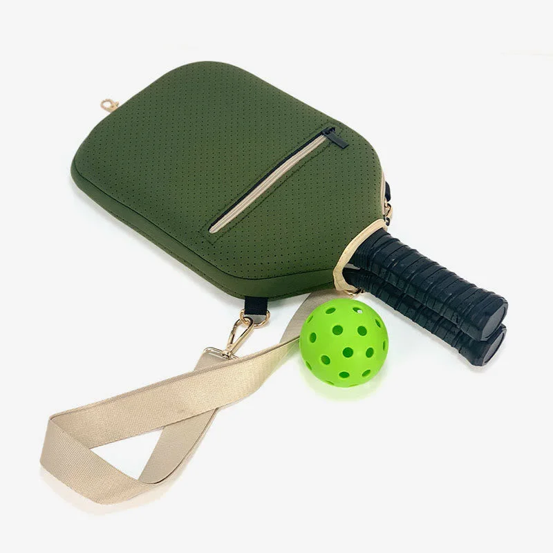 Neoprene Pickleball Paddle Cover Racket Sleeve with Carrying Strap