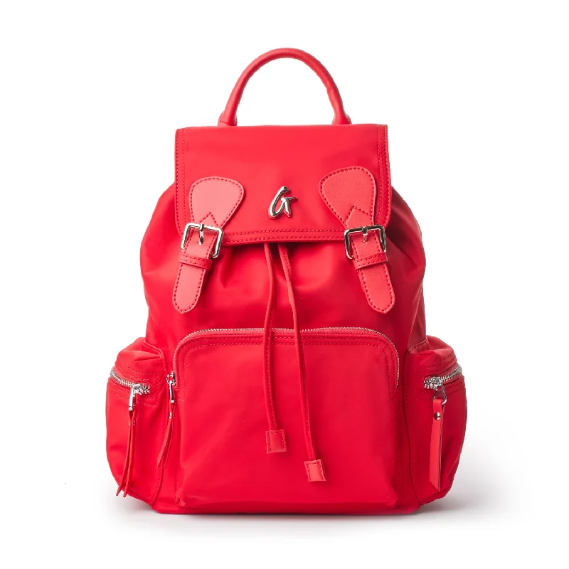 NYLON BACKPACK RED