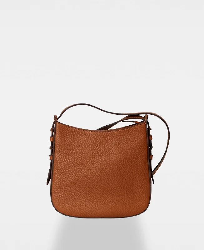 POPPY small hobo bag - Cognac