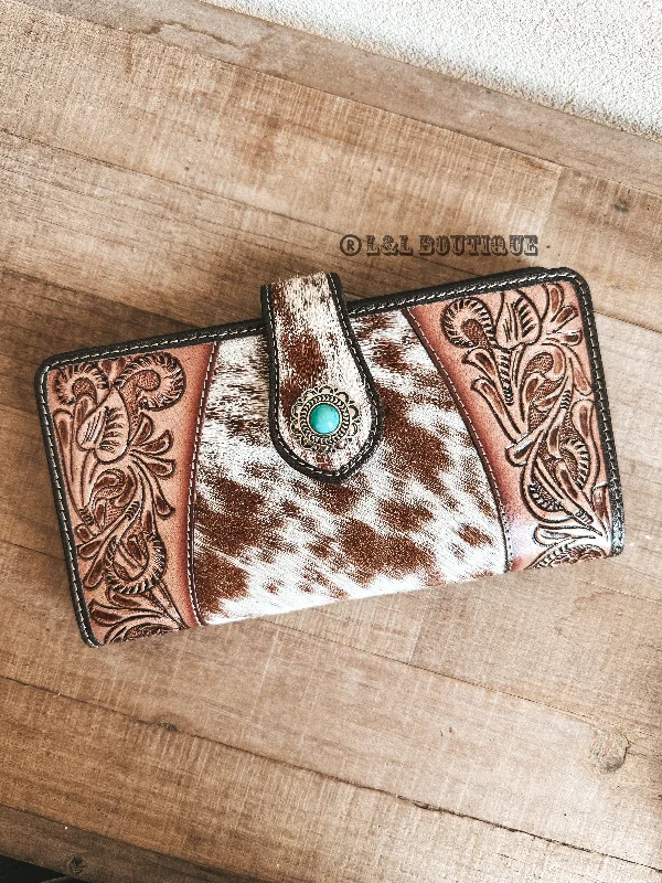 Roscoe Hand Tooled Cowhide Wallet