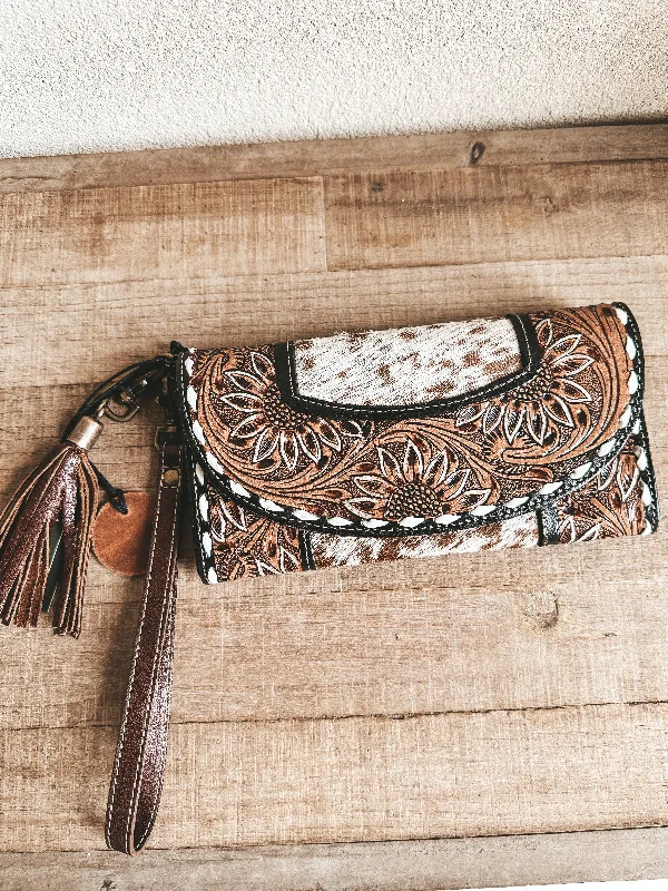 Sandstone Cowhide Leather Wallet