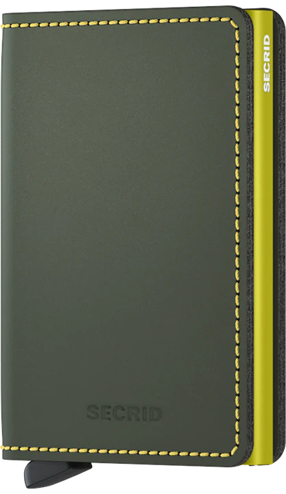 Slimwallet in Matte Green/Lime