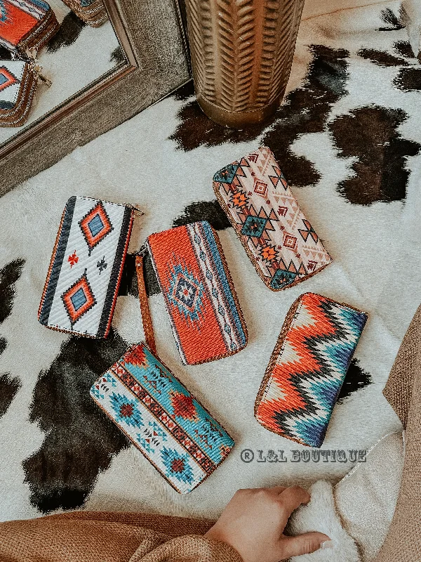 Aztec Wristlet Wallet