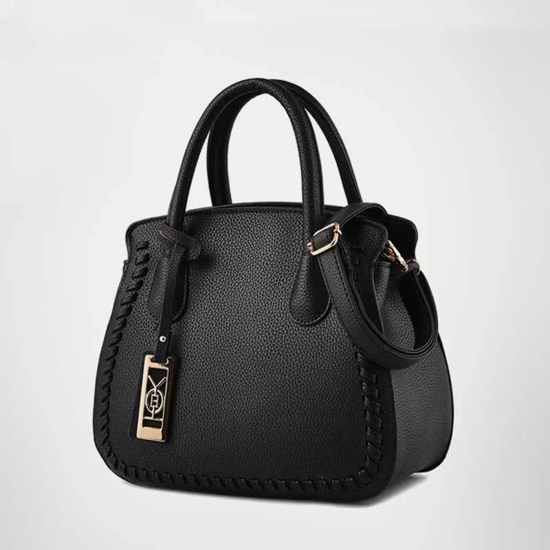 Women's Classic Satchel Purse Top-Handle PU Leather Tote Shoulder Bag