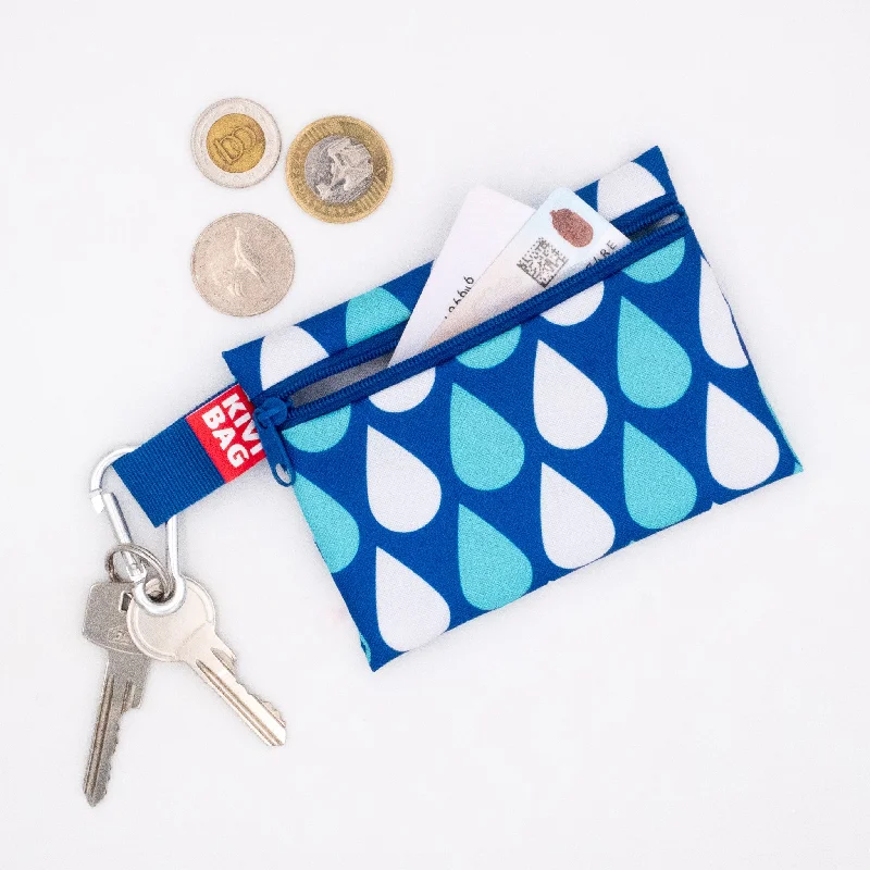 Zipper Wallet (Drops Blue)